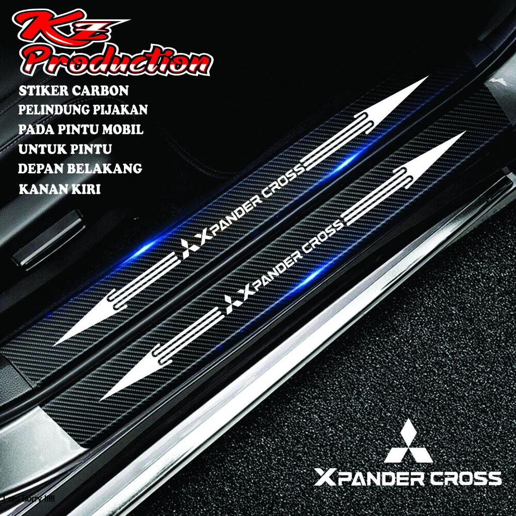 COD Cutting stiker Sill Plate Mobil Xpander cross Stiker Pijakan Pintu Mobil Mitsubishi Xpander cros