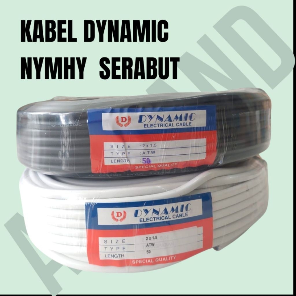AEBRAND Kabel Listrik HINOHIKARI / Kabel NYMHY 2x0,75mm 2x0.75mm Tembaga Asli - Kabel Listrik Tembag
