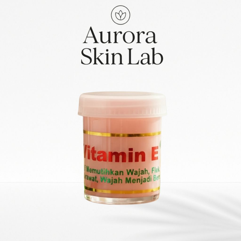 Cream Vitamin E Whitening Krim Wajah Pencerah & Perawatan Flek Day & Night | Aurora Skin Lab