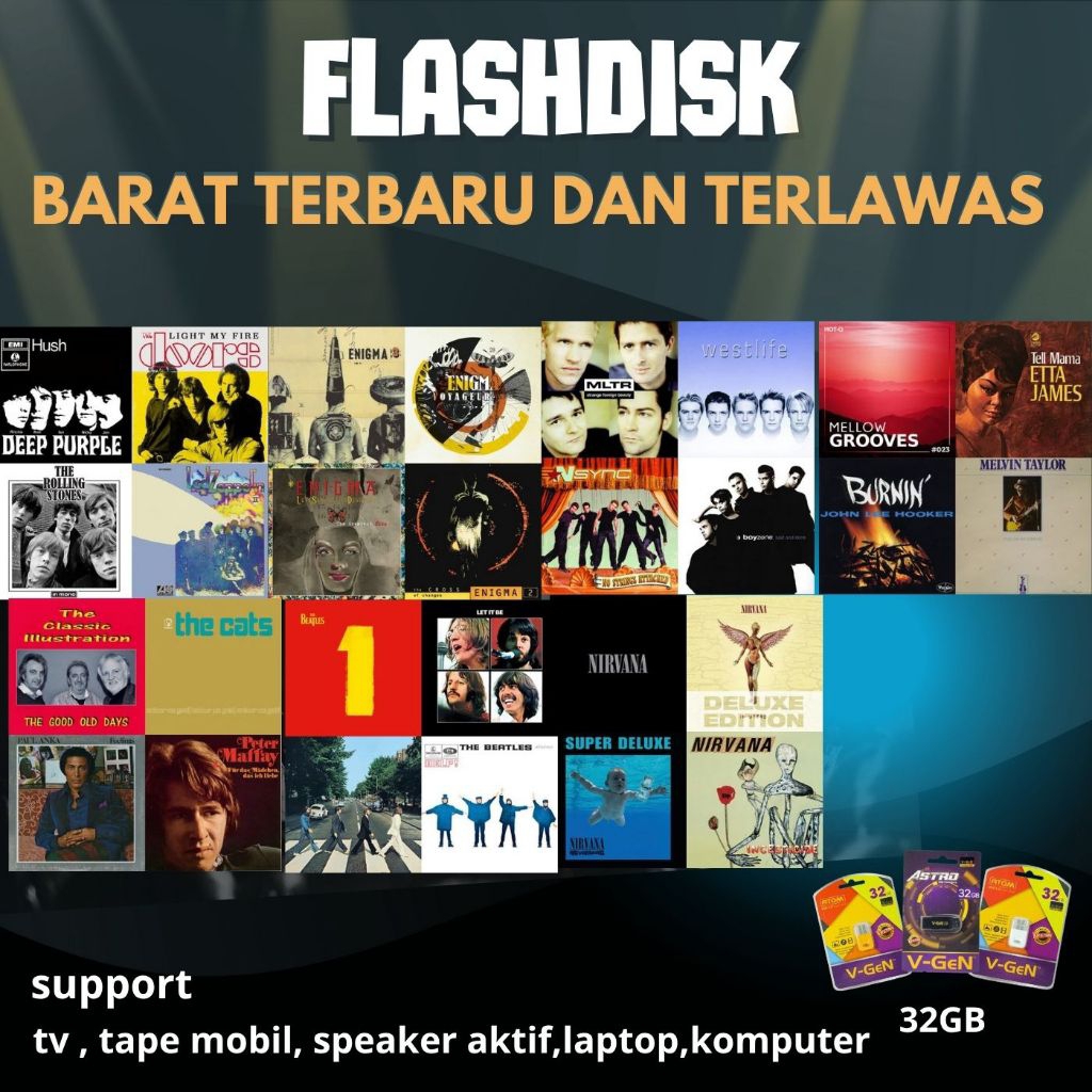 flashdisk 32gb full lagu barat mp3 jernih