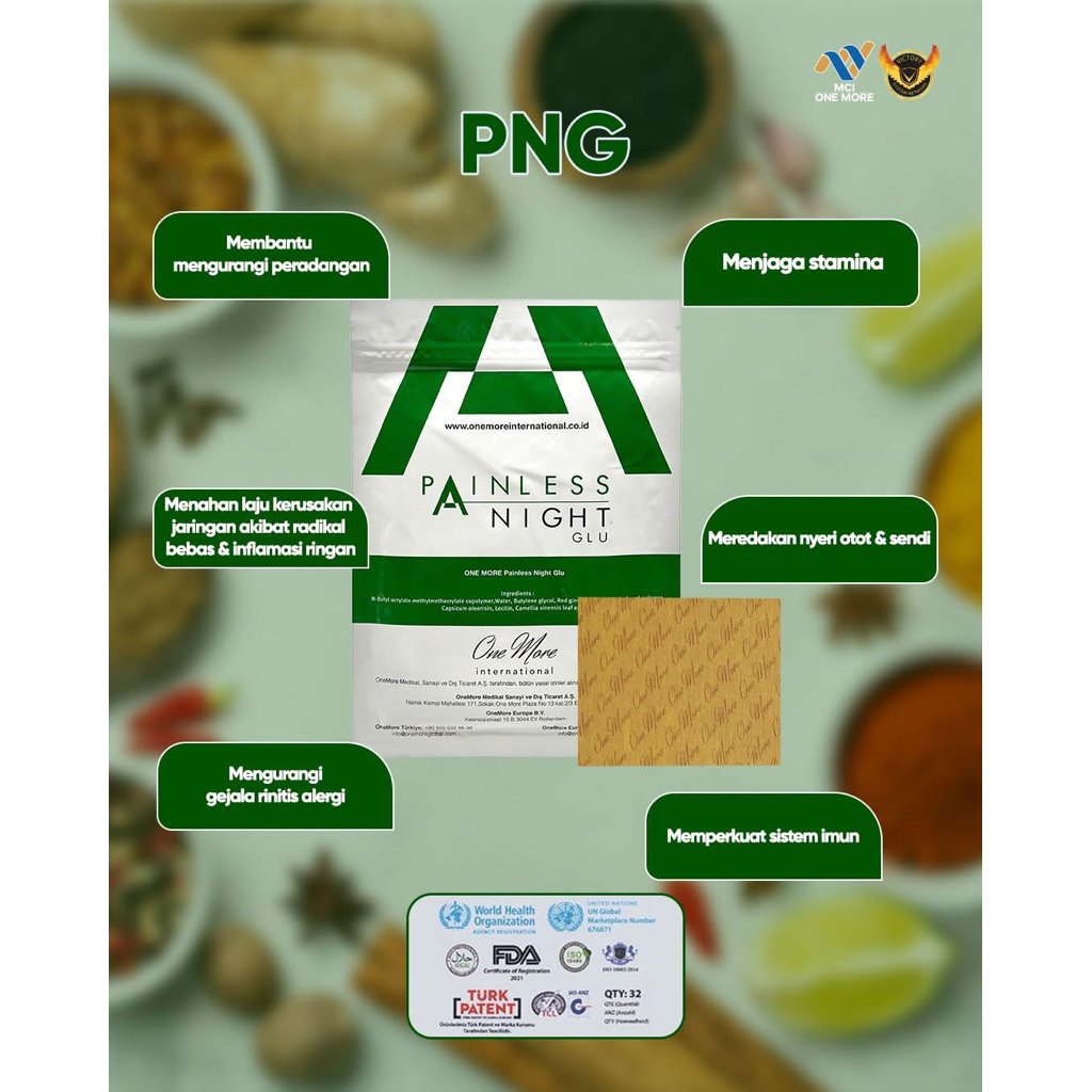 KOYO TURKI ORIGINAL painless night glu/ PNG (3 lembar patch/koyo)