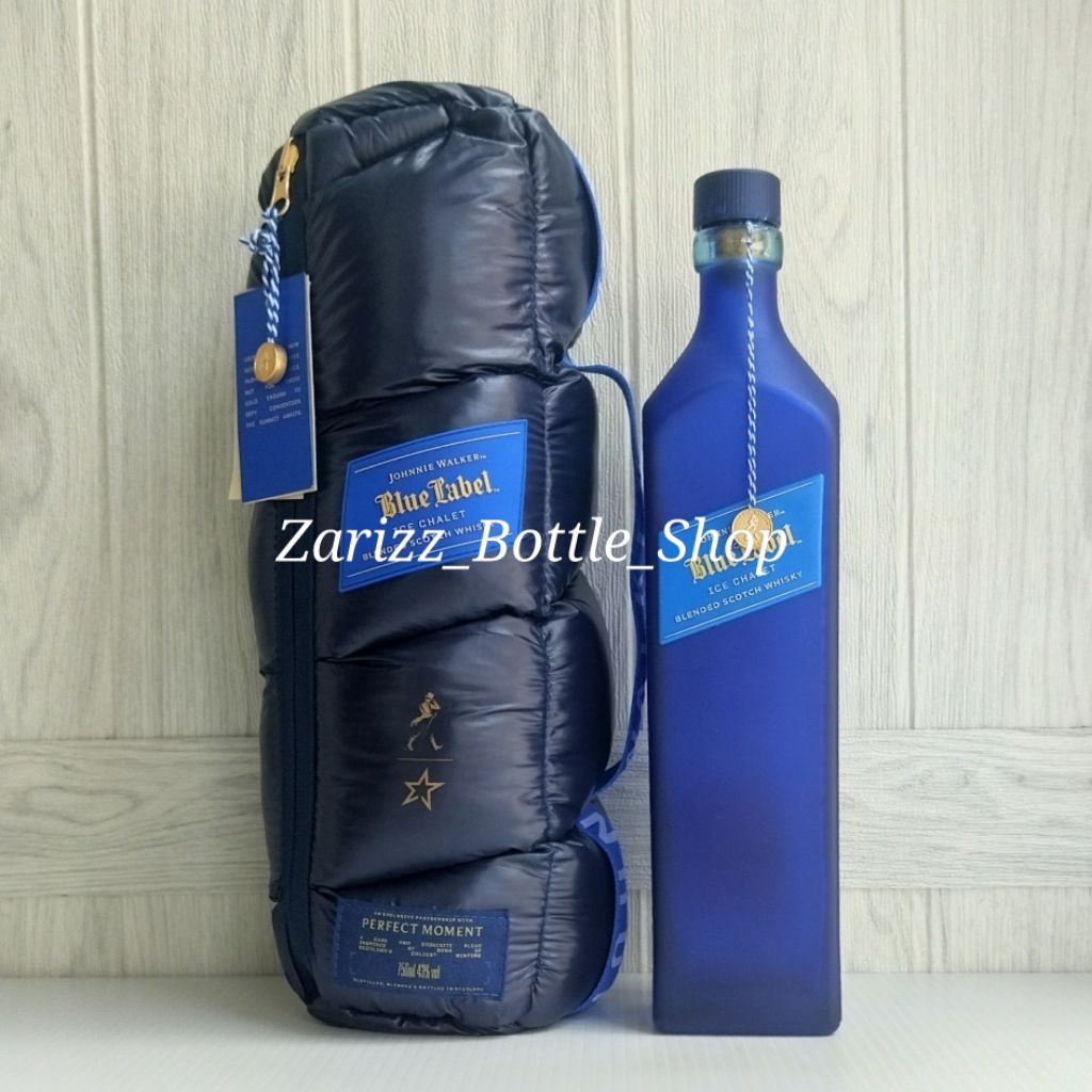 Botol Kosong JW Blue Label Ice Chalet 750ml + Bag
