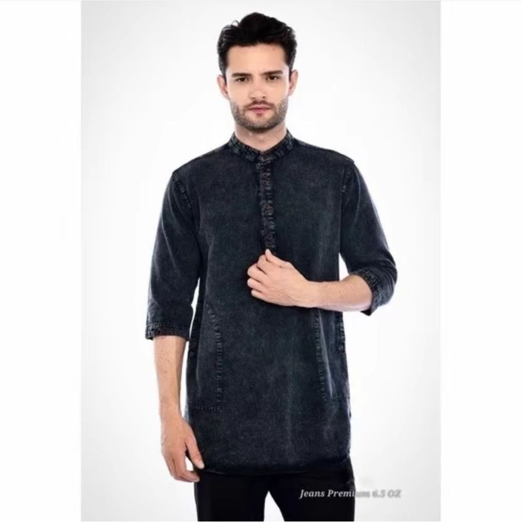 Koko Kurta Pria Dewasa - Koko Kurta Pakistan Pria Dewasa Matt Jeans Premium