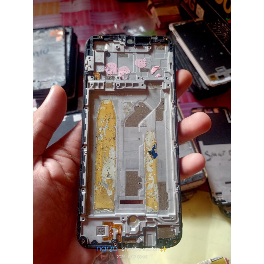 frame tatakan lcd Infinix smart 4 normal ORI copotan