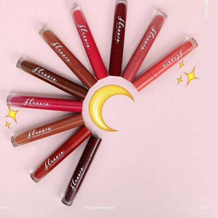 Shannen Lip Mate Lipstik Shannen Creamy lip paint shanen lipstick Original
