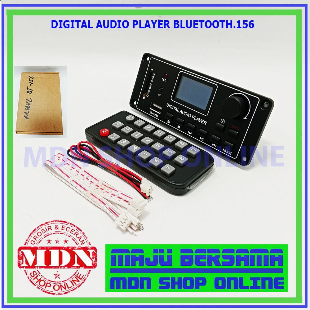 Modul kit mp3 digital audio player bluetooth.156 kualitas original - modul kit kardus coklat