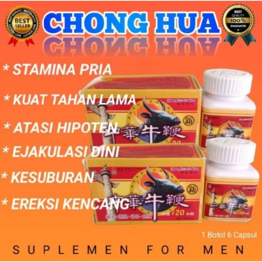 chong hua Original herbal obat stamina pria tahan lama import cina
