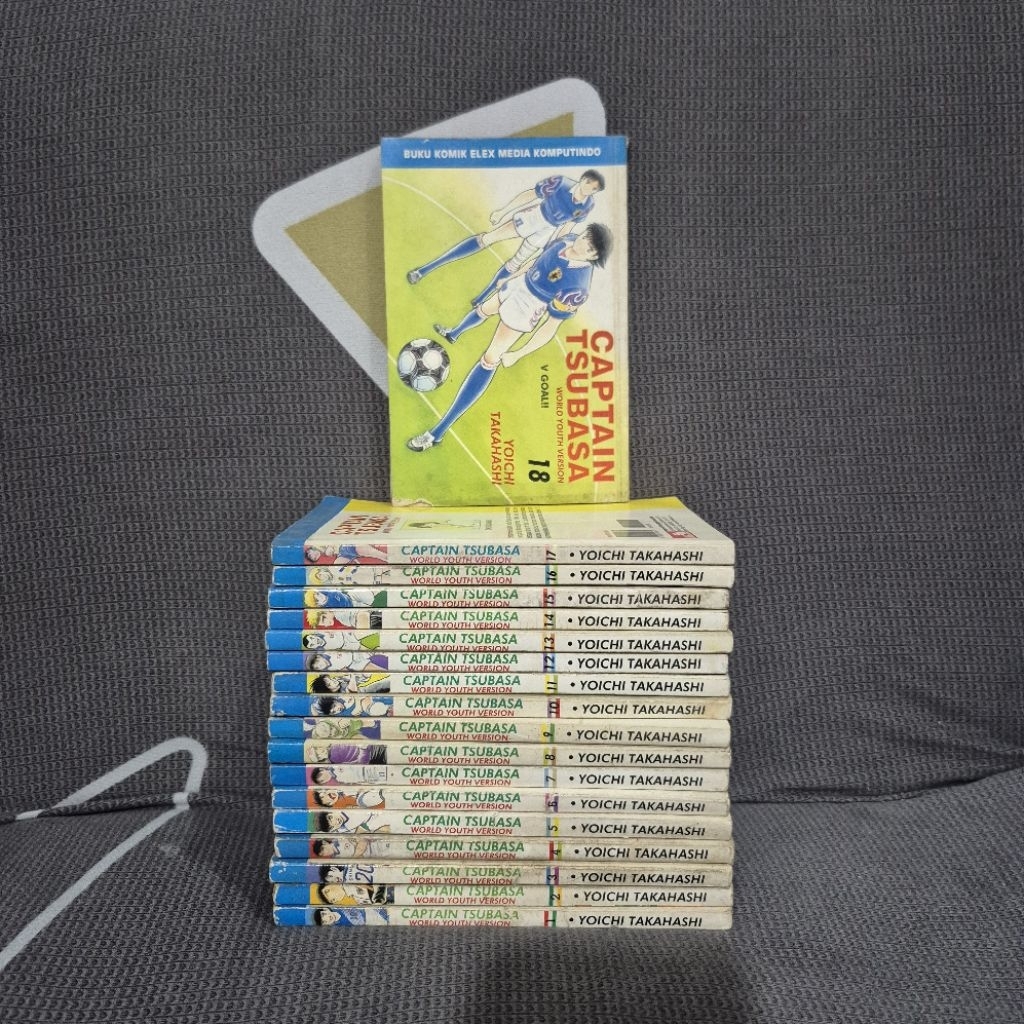 Paket Komik Captain Tsubasa World Youth Version Vol 1-18 Tamat Set Lengkap