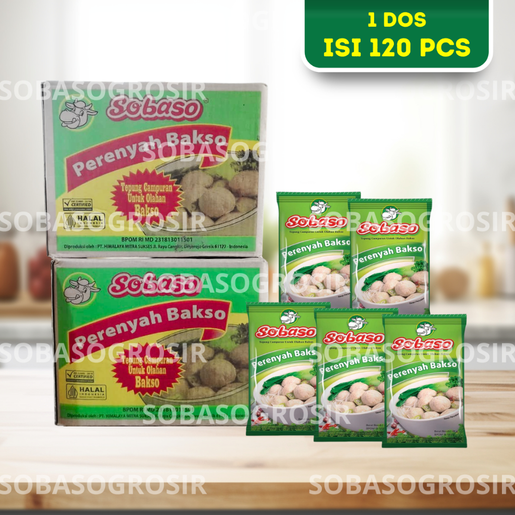 Sobaso Perenyah Bakso, Tepung Kres Bakso 20gr (DOS-CARTON)