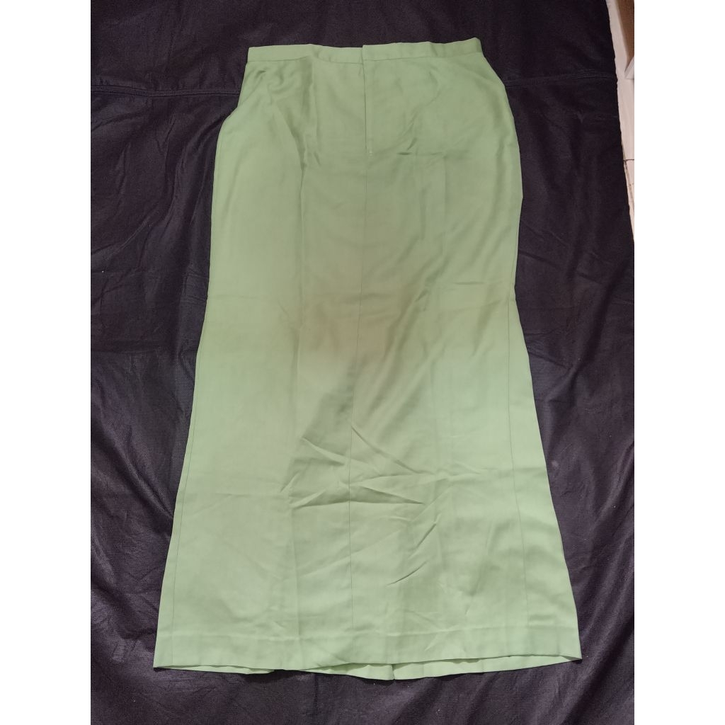 Rok LINMAS / PDH / PNS / ASN / DINAS / Pemda / Kerja / Guru. Hijau Sage. Perempuan. Preloved
