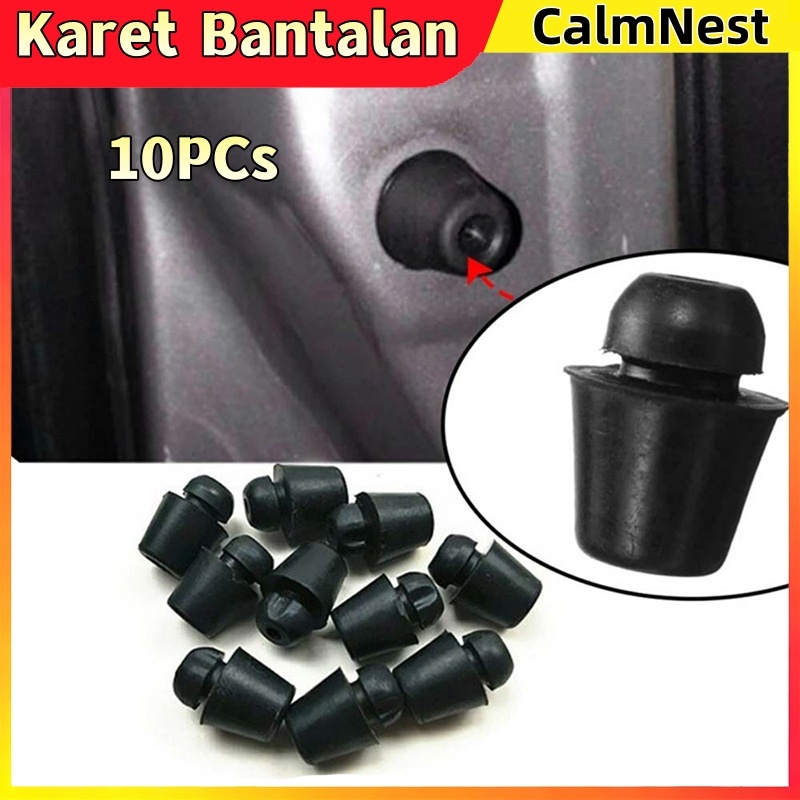 10 PCS Karet Stoper Pintu Mobil Universal - Damper Penyangga Peredam Suara Gasket Karet Peredam Keju