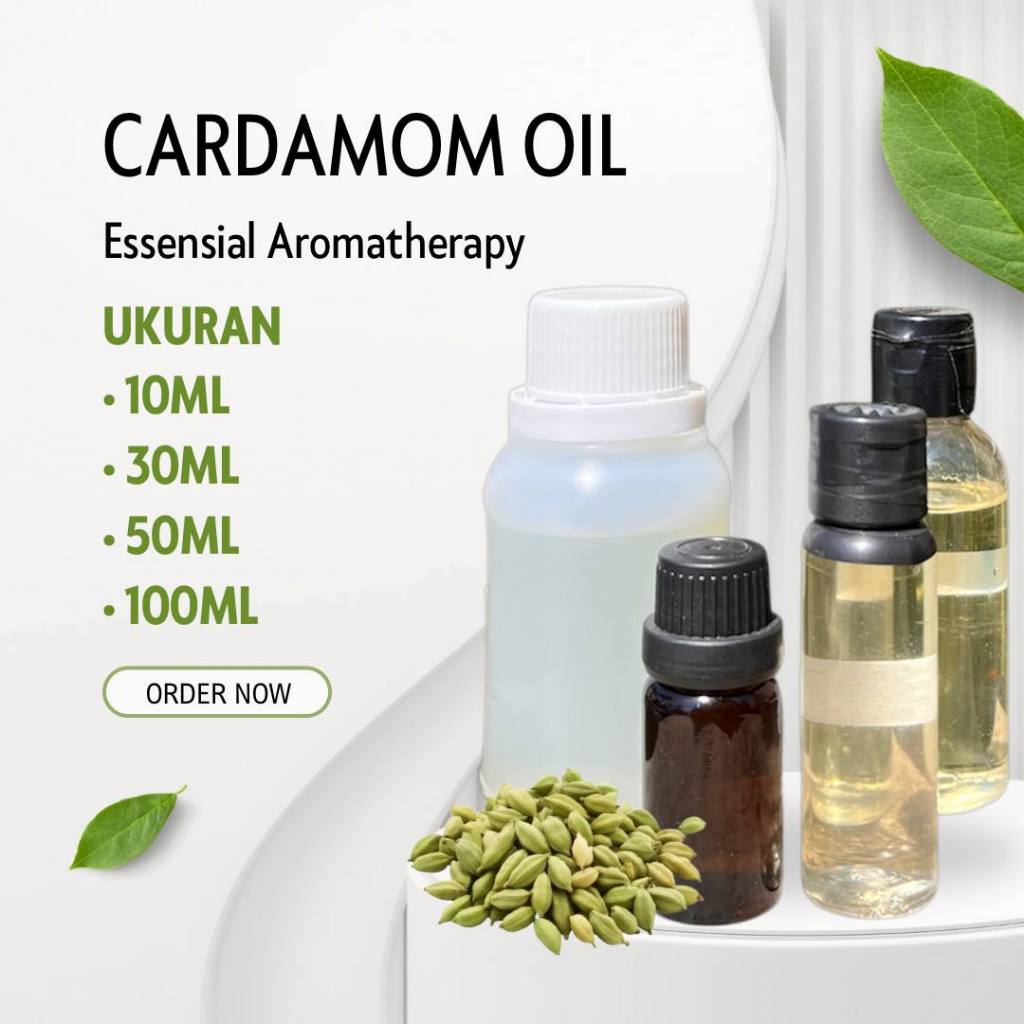 Minyak Atsiri Kapulaga Essensial Aromaterapi 10-100ml Therapeutic Grade