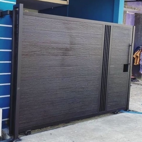 pagar besi pintu pagar rumah minimalis bahan grc