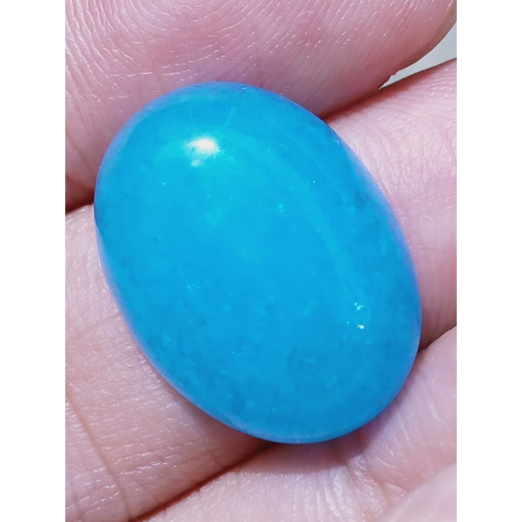 Batu Giok Aventurine Biru Antik