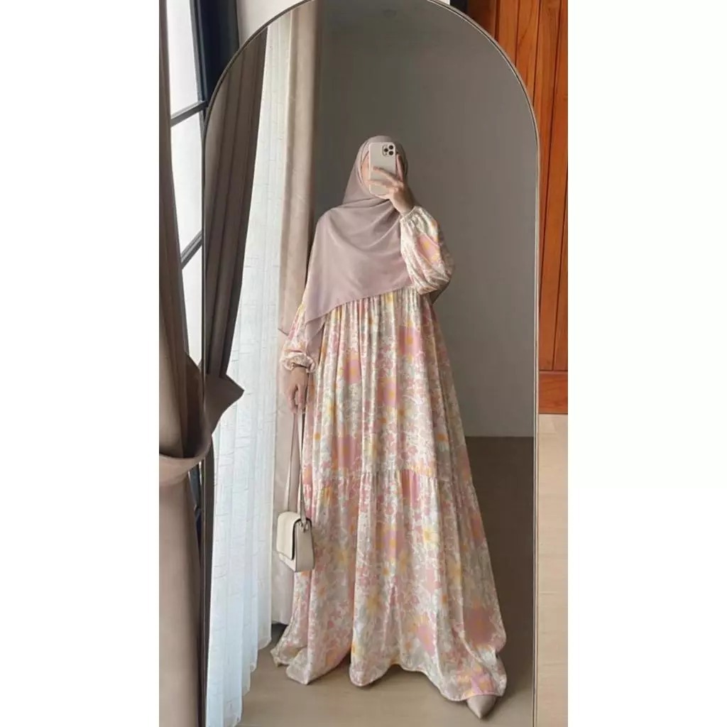 PROMO BIG SALE Nilam Dress Rayon Valencia Premium Home Dress Daily