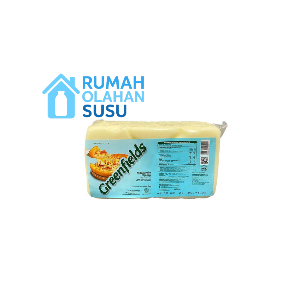 Keju Mozarella Greenfields 1 Kg | Mozarella Cheese Greenfields