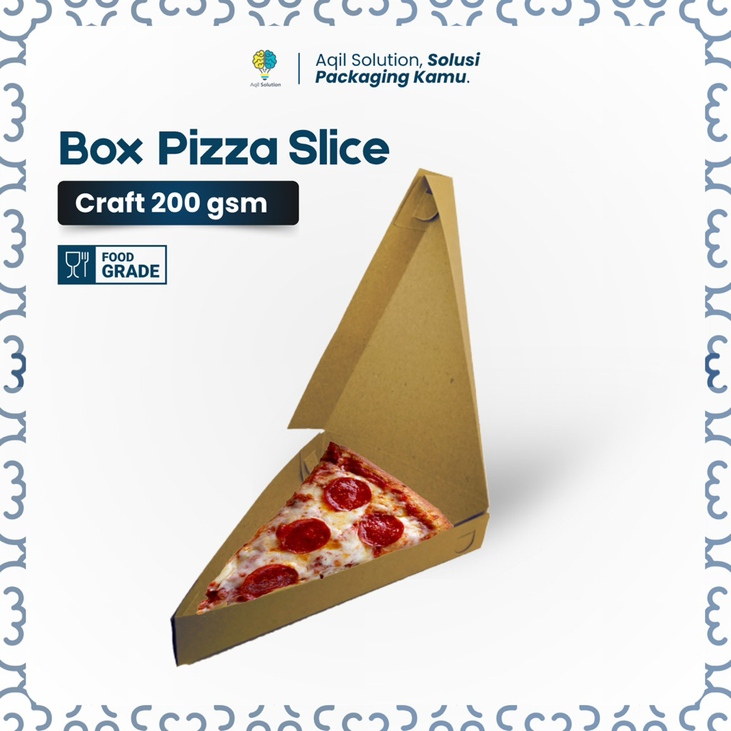 Box Craft Pizza Slice 200gsm Dus Cake Slice Dus craft Piza , Dus Pizza, Box pizza, box piza