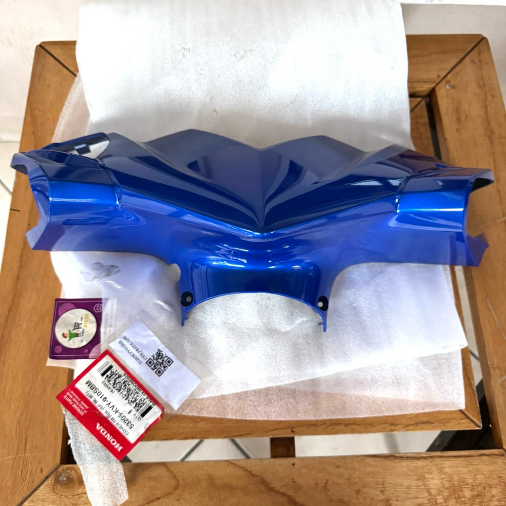 Batok Cover Depan Beat Karbu Lama Biru Tua SBM Original AHM