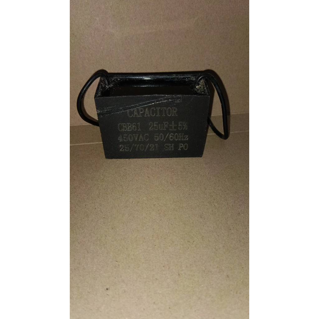 6129 kapasitor mesin cuci kipas angin kotak 25uf 25 uf cbb61 cbb 61