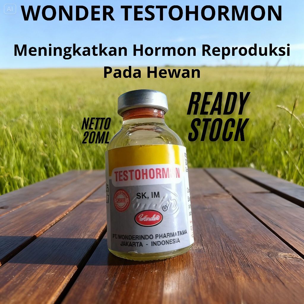 TESTOHORMON - WONDER | HORMON ATAU OBAT KEMANJIRAN UNTUK HEWAN | 20ml
