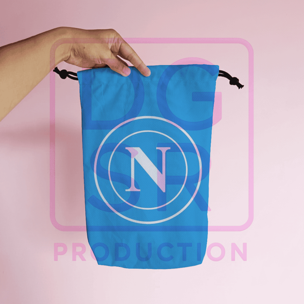 Tas Serut Sepatu | Drawstring Bag Mini | Gymsack | Waterproof | Napoli