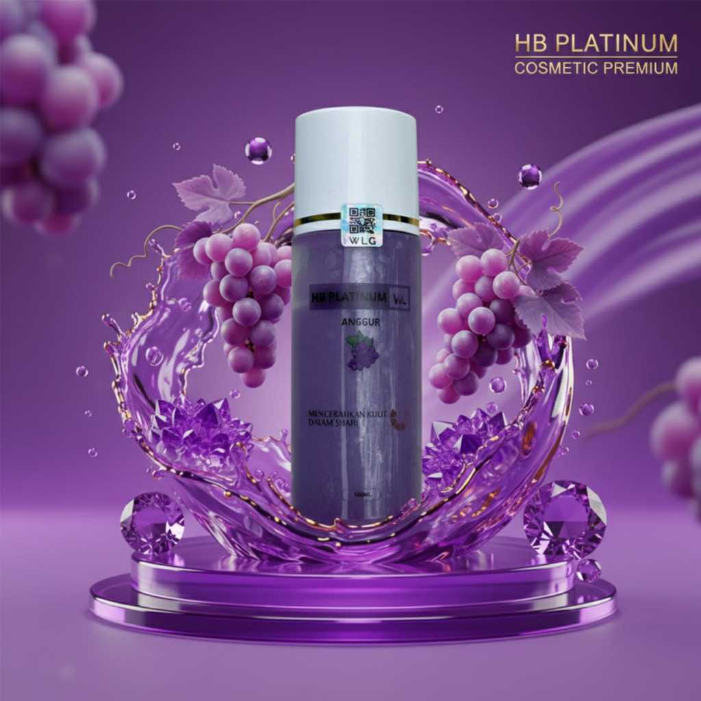 HB Anggur Platinum Original BPOM Hb Platinum WLG Mencerahkan, Memutihkan & Melembabkan Kulit