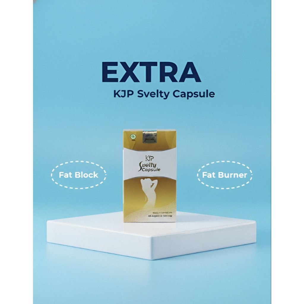 Svelty Capsule Extra – Suplemen Pelangsing | Fat Burner & Fat Block | Isi 60 Kapsul Original