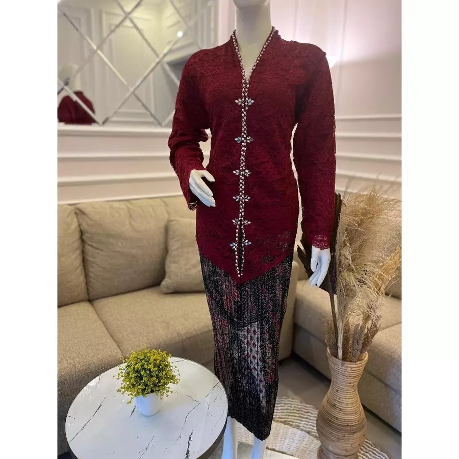 setelan Kebaya Encim Brukat Modern Wisuda Acara Formal/Kebaya Anak cantik ibu dan anak