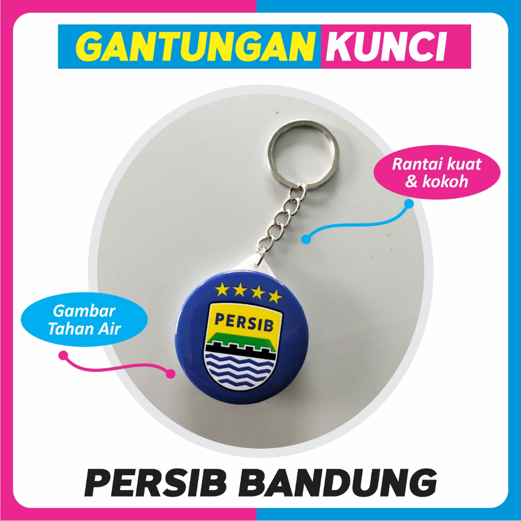 Gantungan Kunci Persib Bandung Premium bisa COD