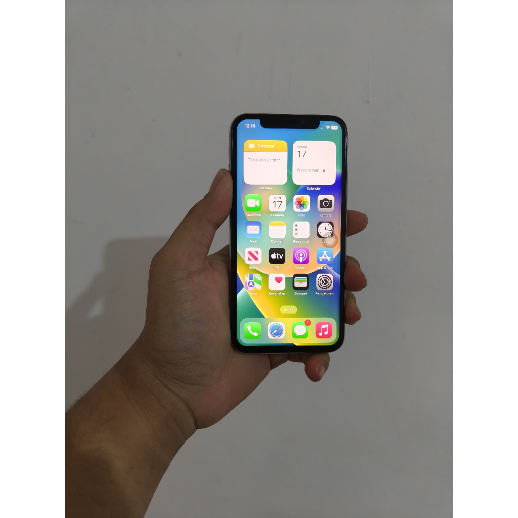 iPhone X 256GB Silver Ex Resmi iBox Murah