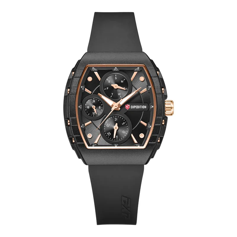 Jam Tangan Wanita Expedition E6782 E 6782 BF RRGBABAAL Rubber Strap Women