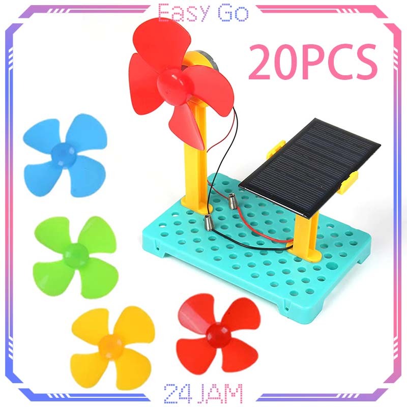 Isi 20pcs Baling Baling Kipas Angin Kecil 6cm Baling Kipas Mini Diy Baling Kipas Karakter Baling Bal