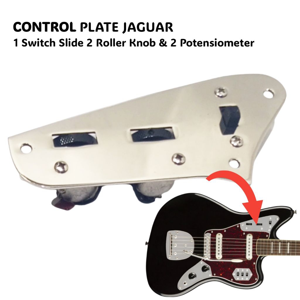 Control Plate Wiring Assembly Gitar Squier Jaguar
