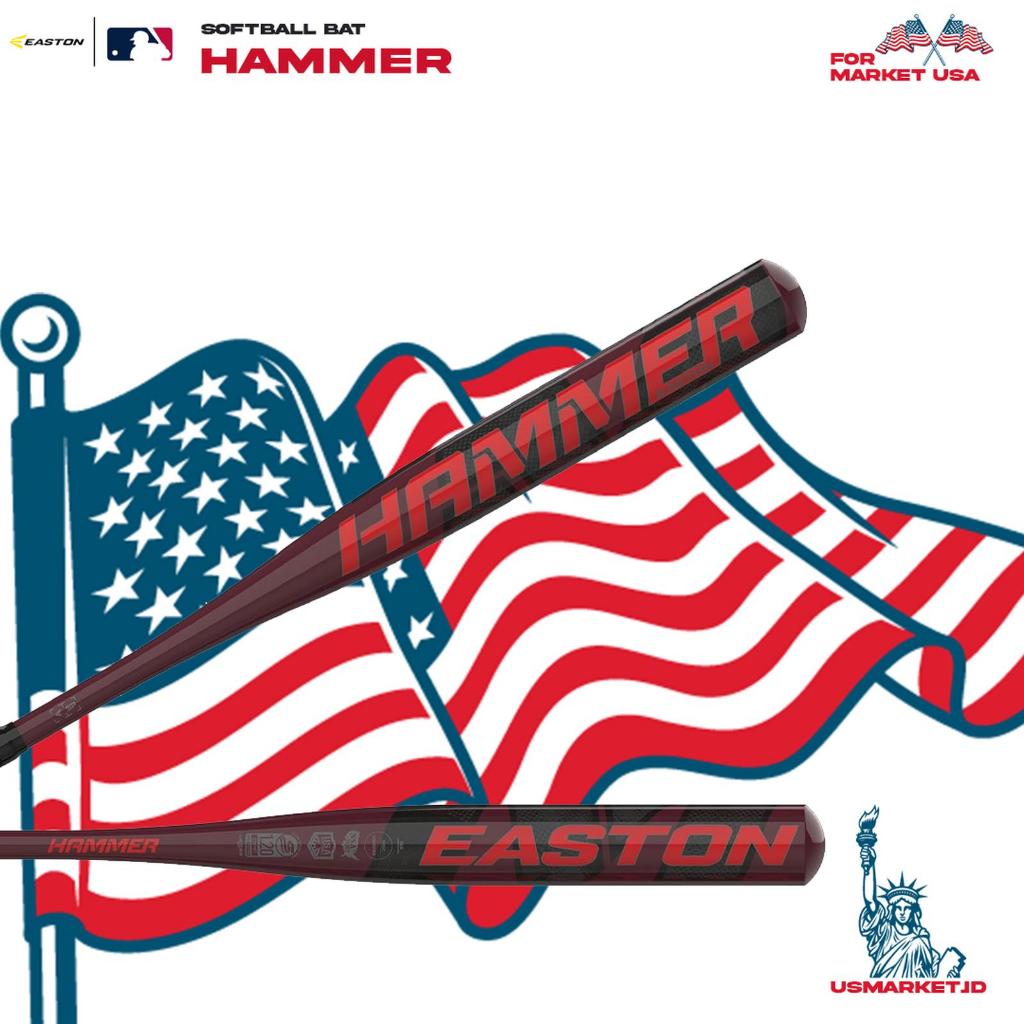Tongkat Baseball Easton Hammer Slowpitch Softball Bat | Approved for Play on All Fields | Loaded | 1