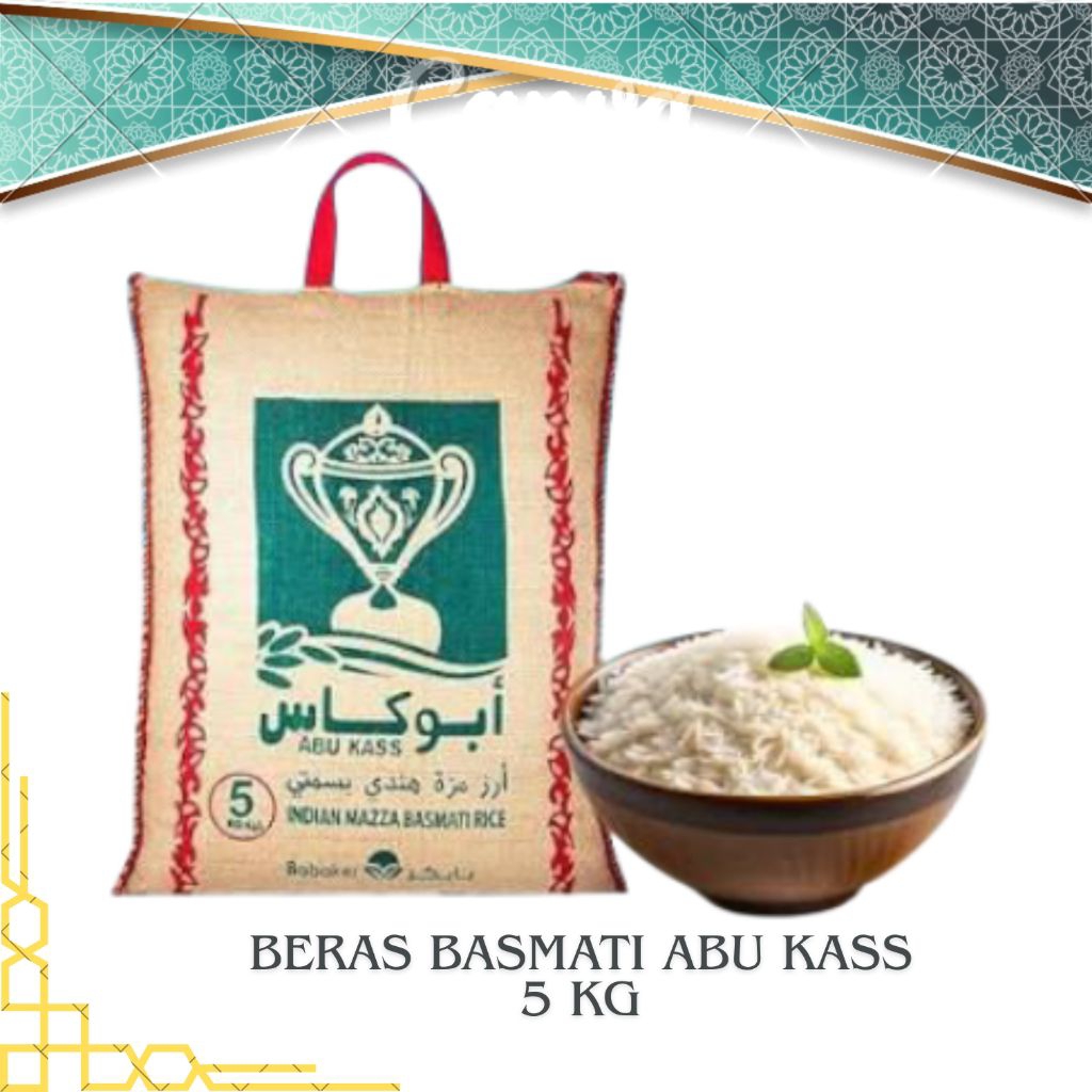 Beras basmati ABU KASS 5kg abu kas original beras india untuk kebuli mandhi briyani kabsah