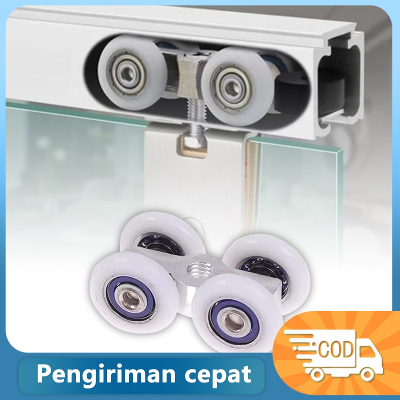 Roda Pintu Geser Katrol Multifungsi Pintu Kaca Kamar Mandi Roda Pintu Kamar Mandi
