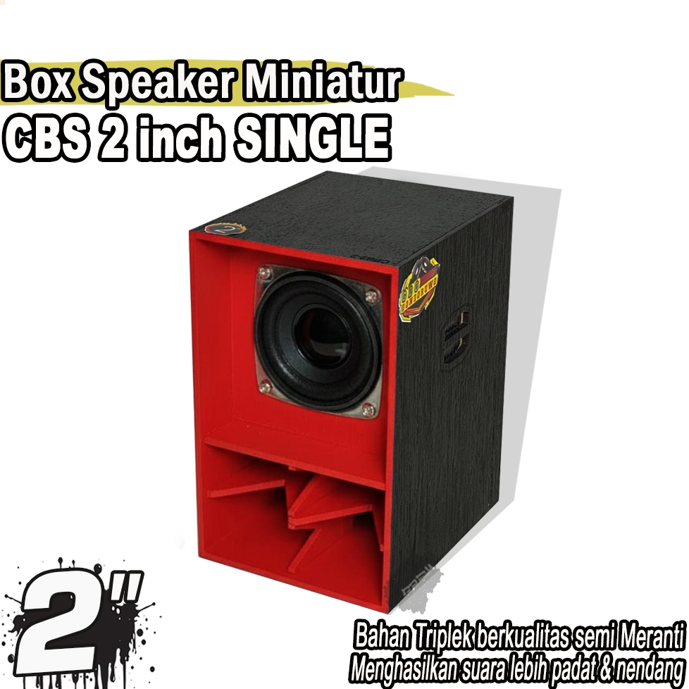 Box Speaker Miniatur CBS 2 INCH Merah