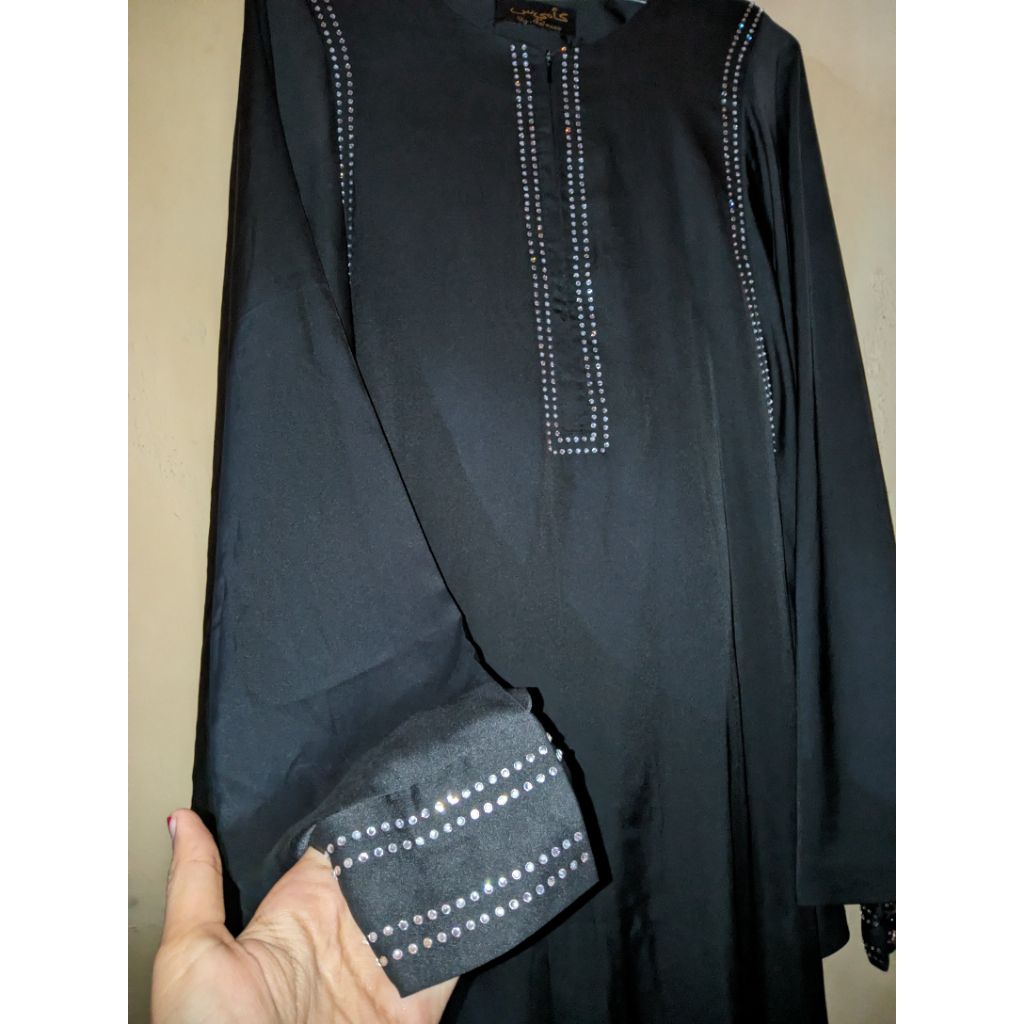 preloved abaya hitam mewah