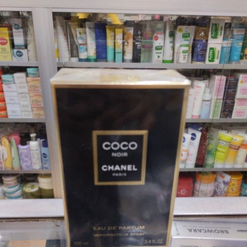 FARFUM COCO NOIR ,CHANEL PARIS , EAU DE PARFUM , NETTO. 100 ML ,MADE IN FRANCE,,,ASLI NO KW KW