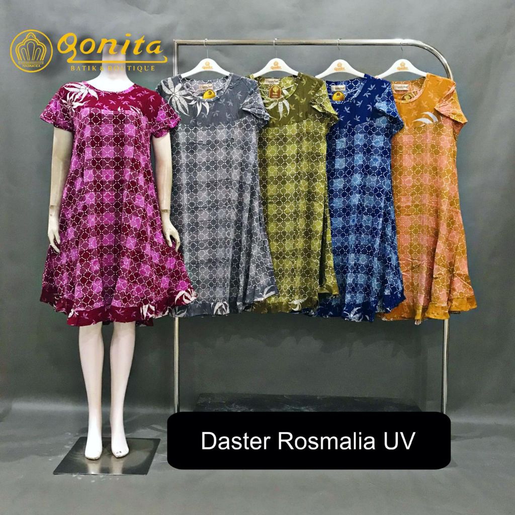 {LD 100 CM} Daster Qonita Batik Pekalongan Halus Adem ll Daster Rosmalia Uv