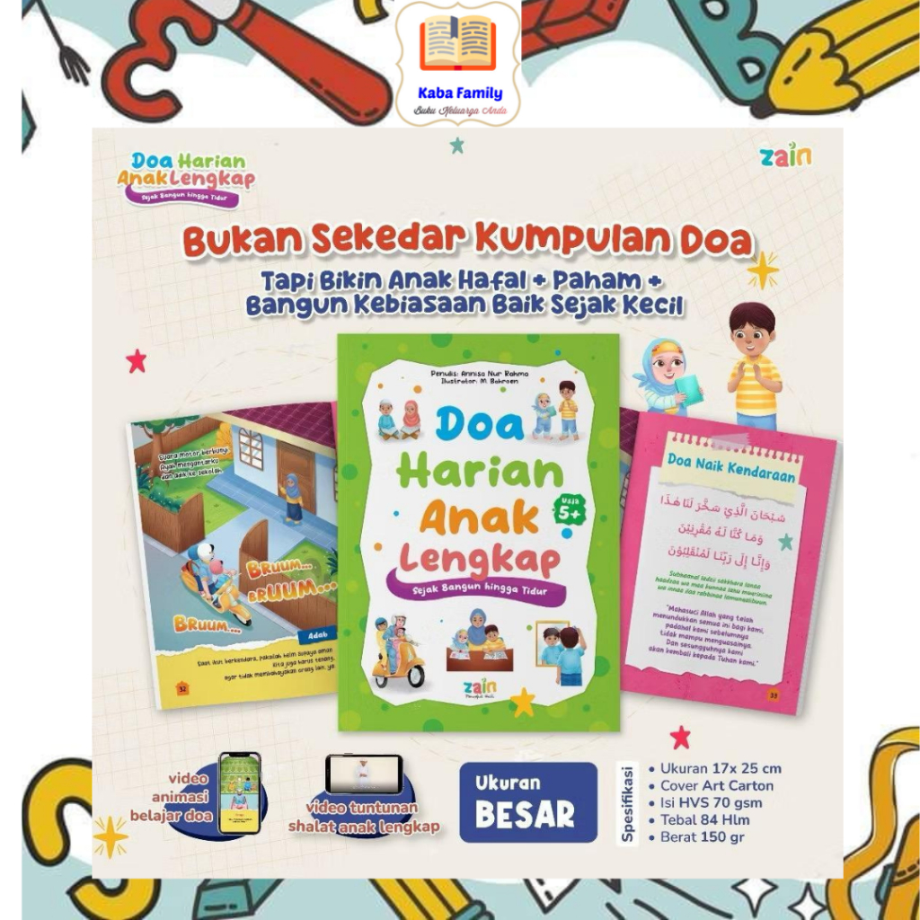 Zain - Buku Doa Harian Anak Lengkap Sejak Bangun Hingga Tidur - Belajar Berdoa Sehari Hari