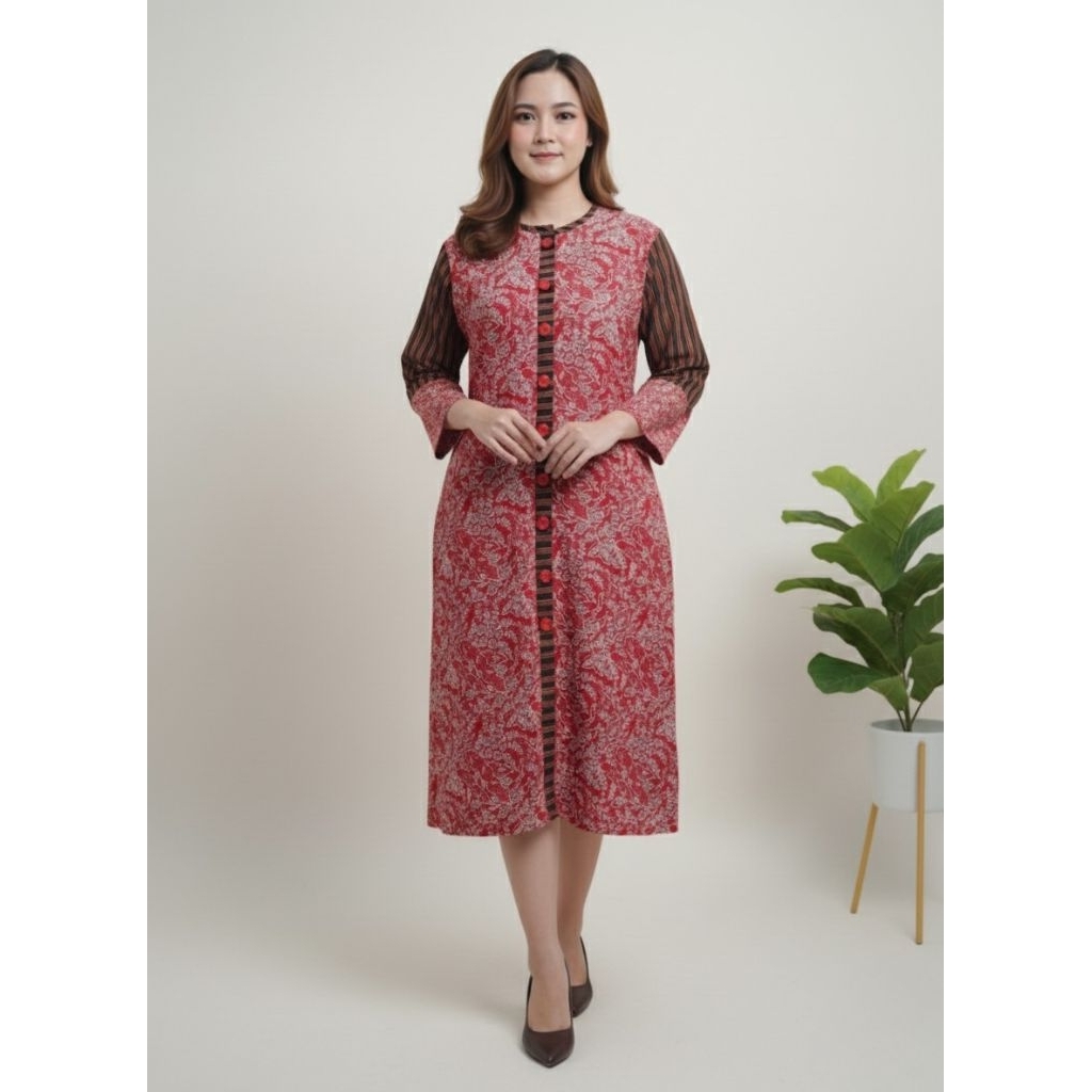 Tunik Semarangan by Carrea Batik Tunik Wanita Cantik Batik Cap Motif Asem Semarangan