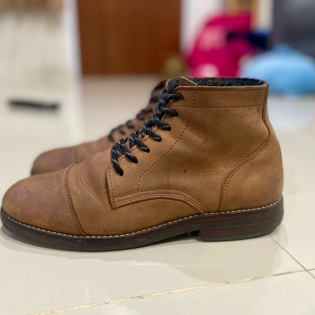 Sepatu Boots Leather size 40 (kulit asli) not redwings geox aldo