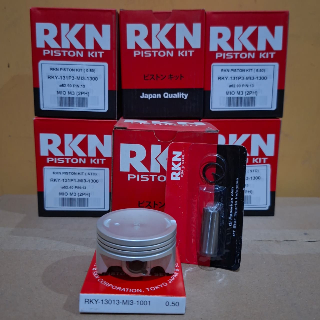 Piston Kit Mio M3 Mio 125 Mio Z Os STD 0,50 RKN | Seher Paket Mio 125 Mio M3 Mio Z Std 0,50 RKN