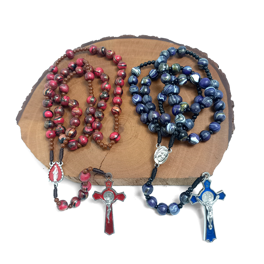 Rosario Eksklusif Kayu Kopi 100% Original/Kalung Rosario Katolik Asli/Souvenir Kalung Rosario