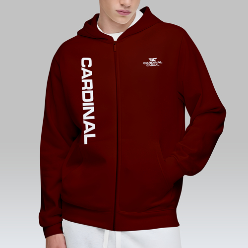 jaket zipper CARDINAL pria hitam OVERSIZE/JUMBO ALL ZISE S M L XL XXL XXXL 4XL 5XL