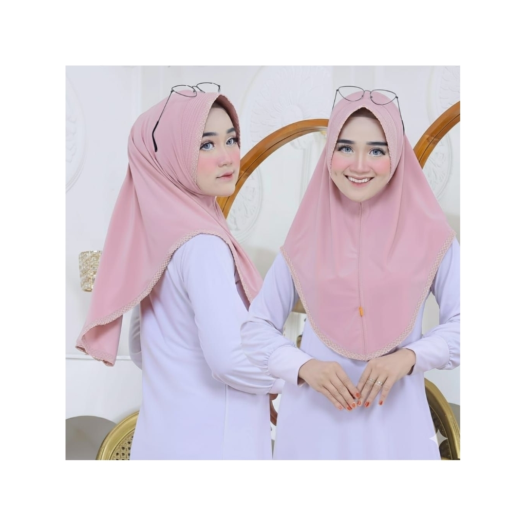 Bergo Picot L | Kerudung Jilbab Instan Picot L