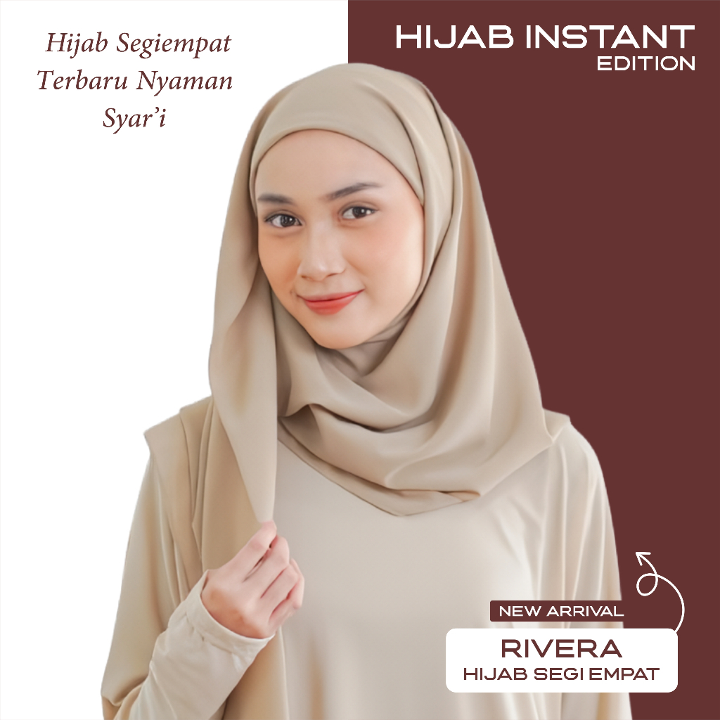 Zahra Hijab - RIVERA square inner premium ( hijab segiempat )