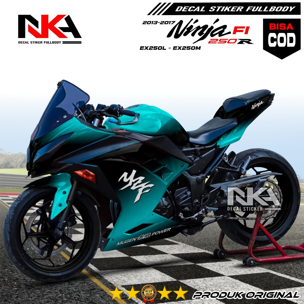 Decal Sticker Ninja 250 Fi / Stiker Kawasaki Ninja 250 Old / Sticker Variasi Ninja 250 Fi Old