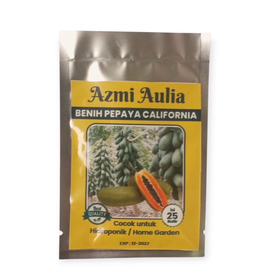 Benih Pepaya Unggul Isi 25 Biji - Bibit Pepaya California - Benih Pepaya California - Bibit Pepaya